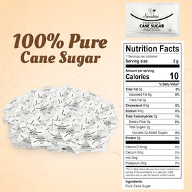 Sweetmo individual wrapped sugar packets maintain hygiene at self-serve stations.