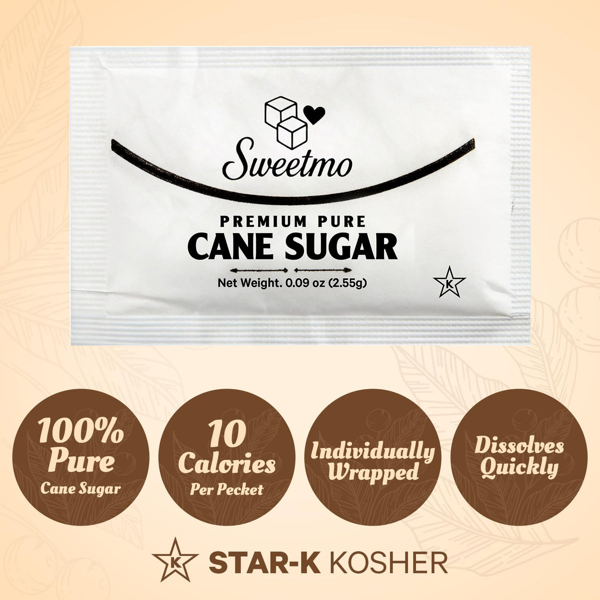 Sweetmo office breakroom sugar packets simplify self-serve beverage service.