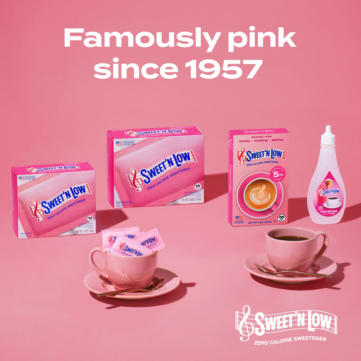 Measuring spoon included with Sweet'N Low for easy substitution