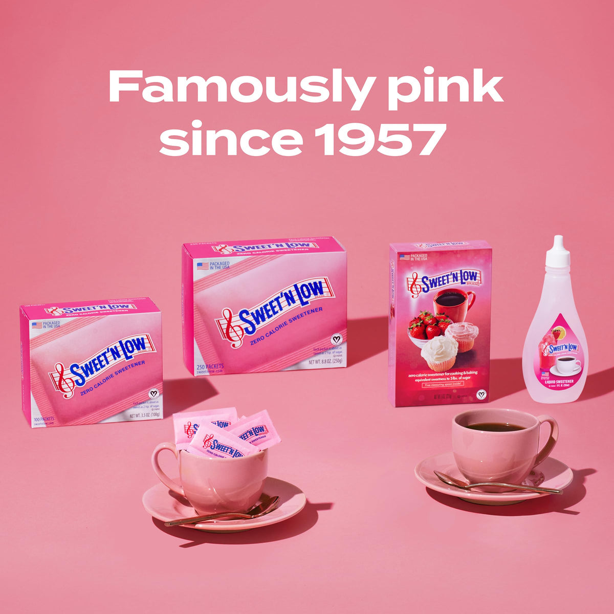 Sweet'N Low 1000-pack display in grocery aisle highlighting value and convenience.