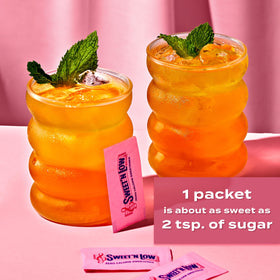 Sweet'N Low packets ready for baking and sprinkling on fruit for tastier snacks.