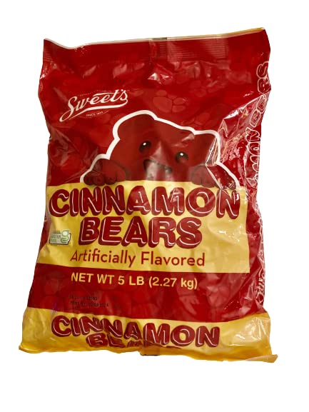Sweet's Cinnamon Bears 5lb bag, ideal for parties and sharing.