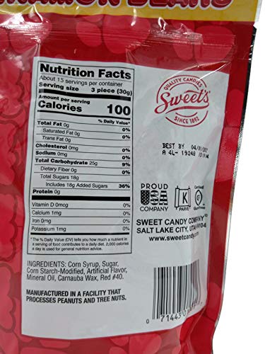 Sweets Cinnamon Bears resealable bag on kitchen counter, convenient for sharing.