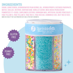 Sweets Indeed Easter 6-Cell Sprinkles brighten cookies with spring shapes.