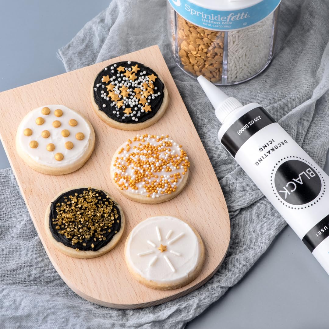Sweets Indeed flip top jar keeps sprinkles fresh and mess free