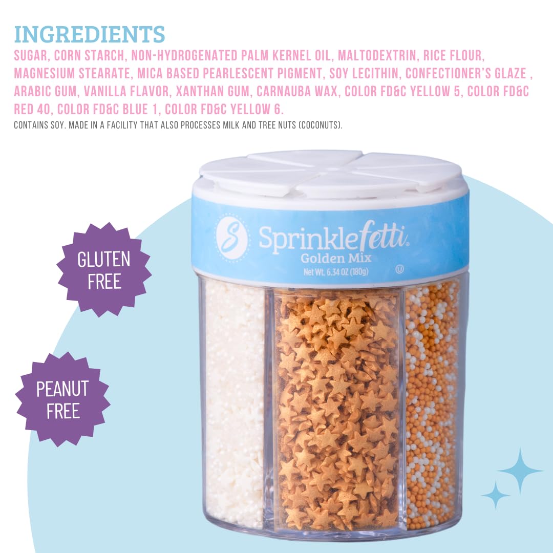 Sweets Indeed jimmies mix delivers bold color and candy flavor for desserts