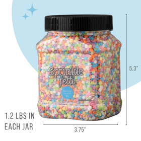 Sweets Indeed party dessert table sprinkles help create festive presentation