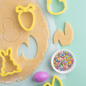 Brownies topped with Sweets Indeed pastel confetti circle sprinkles