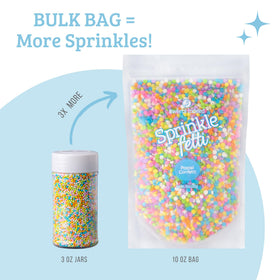 Cookies decorated with Sweets Indeed pastel confetti circle sprinkles