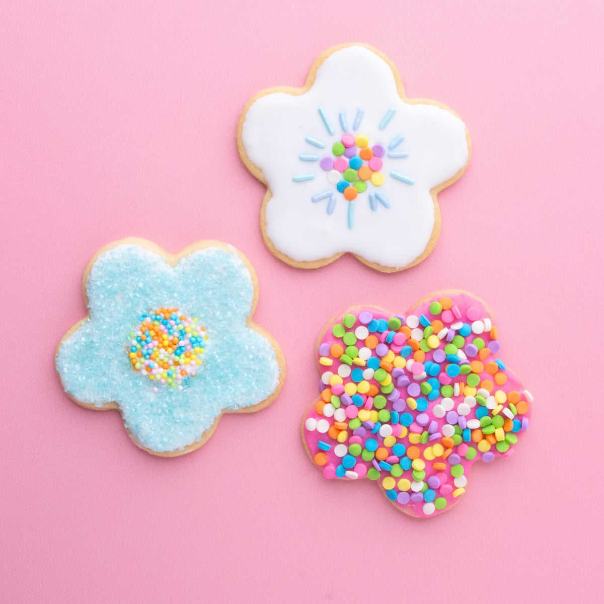 Donuts dusted with Sweets Indeed pastel confetti circle sprinkles
