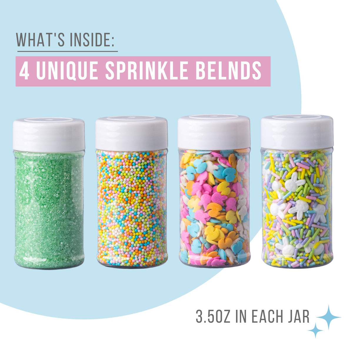 Sweets Indeed Sprinkles Colorful Blend Closeup highlights vibrant candy colors for festive desserts