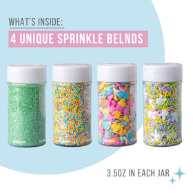 Sweets Indeed Sprinkles Colorful Blend Closeup highlights vibrant candy colors for festive desserts