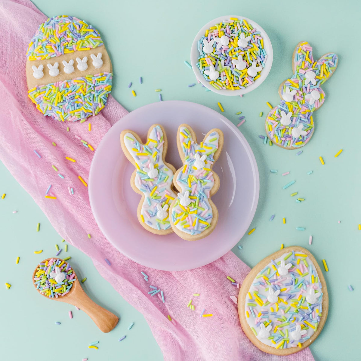 Sweets Indeed Sprinkles Cookies garnish enhances treats with candy flavor and sparkle