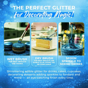Sweets & Treats Boutique airbrush-friendly glitter for professional decorations