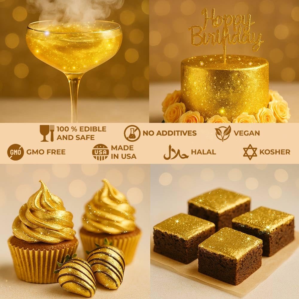 Sweets & Treats Boutique cocktail-toppers glitter creates eye-catching beverages.