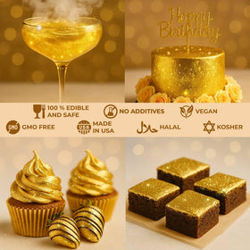 Sweets & Treats Boutique cocktail-toppers glitter creates eye-catching beverages.