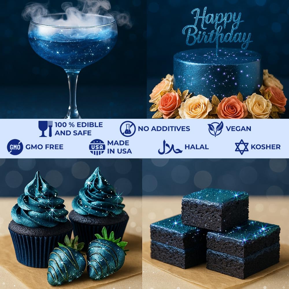 Sweets & Treats Boutique navy blue cake decor for cupcakes and cookies