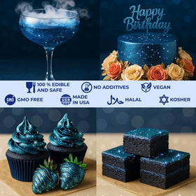 Sweets & Treats Boutique navy blue cake decor for cupcakes and cookies