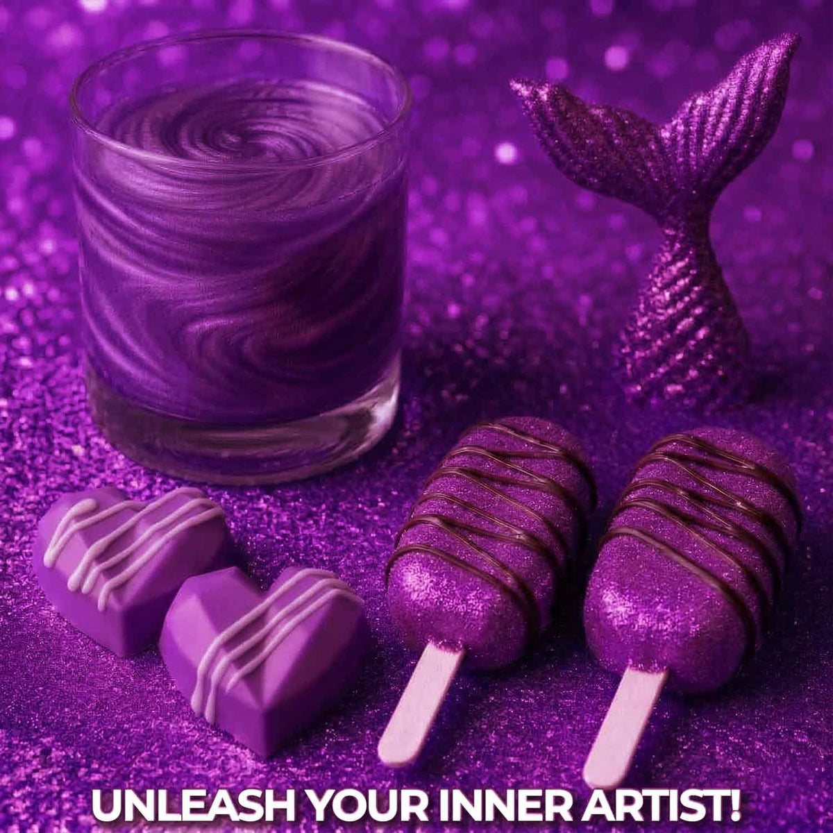 Sweets & Treats Boutique purple edible glitter dust for cookies and pastries