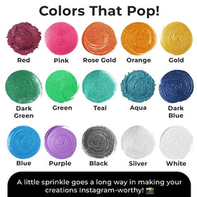 Sweets & Treats Boutique purple edible glitter offers vegan, gluten-free dessert decor