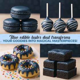 Sweets & Treats Boutique food-grade powder works as edible color for beverages.