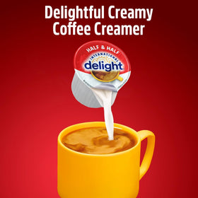 SWEETSIDE 48-pack half and half creamers close-up for consistent flavor.