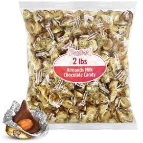 SWEETSIDE Almond Kisses in gold wrap for parties and gifting
