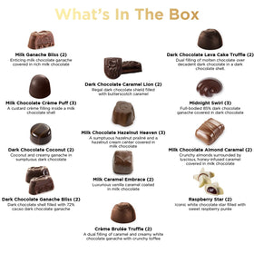 SWEETSIDE Belgian chocolate artisanship highlights premium flavors in every piece.