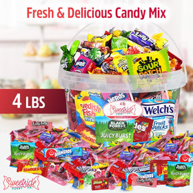 SWEETSIDE CANDY CO. bulk assorted collection highlights colors and flavors for parties.