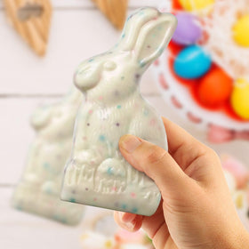 Bulk Easter chocolate bunny from SWEETSIDE CANDY CO for gift baskets and celebrations