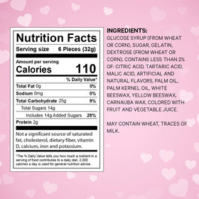 SWEETSIDE CANDY CO. Classroom treats image with heart gummies, perfect for exchanges.