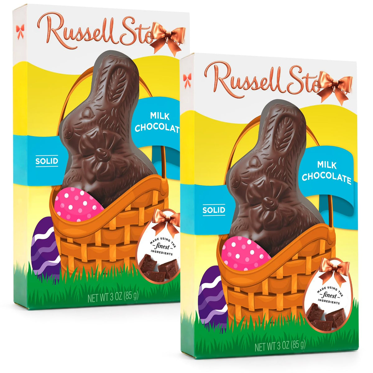 SWEETSIDE CANDY CO Easter bunnies solid milk chocolate for egg hunts