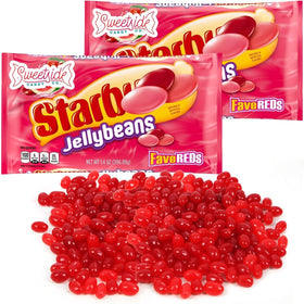 SWEETSIDE CANDY CO FaveREDS jelly beans 2-pack front view for party sharing.
