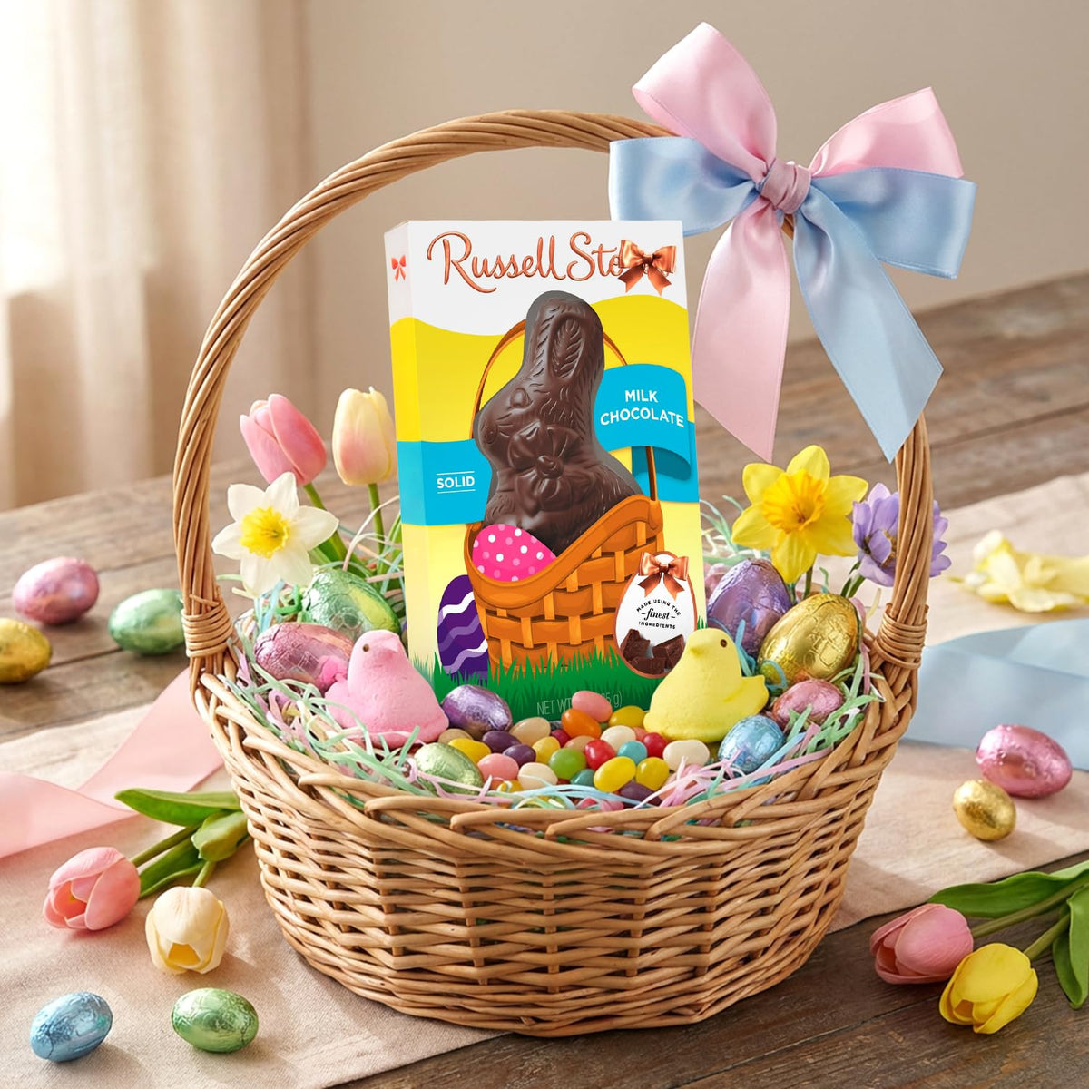 SWEETSIDE CANDY CO gift box ready chocolate bunny.