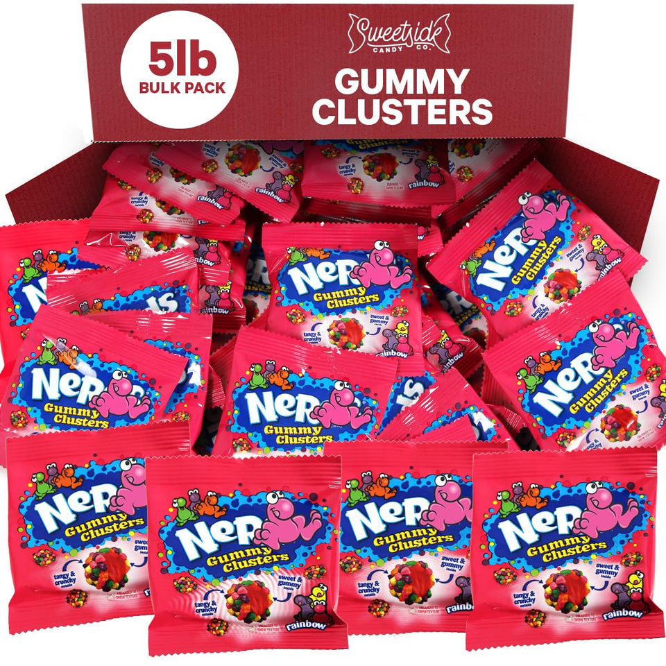 SWEETSIDE CANDY CO. Gummy Clusters 5lb bulk pack ready for sharing.