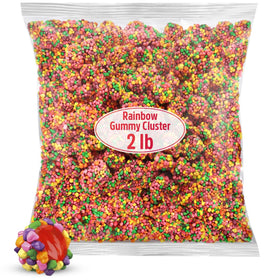 SWEETSIDE CANDY CO. Gummy Clusters Rainbow 2lb bulk for colorful party bowls