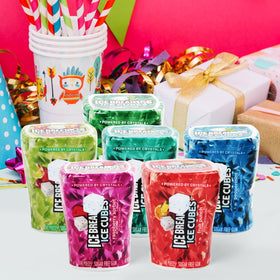 SWEETSIDE IceCubes Variety Pack display at a party setting.