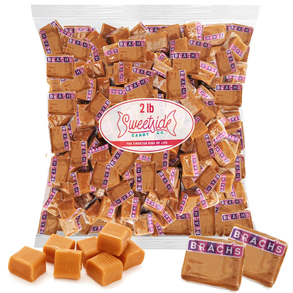 SWEETSIDE CANDY CO. Individually wrapped caramels for freshness and convenient sharing.