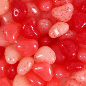 SWEETSIDE CANDY CO. Heart-shape close-up showcases chewy fruit texture.