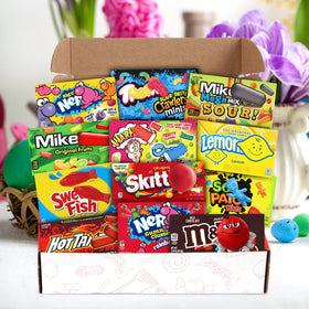 SWEETSIDE CANDY CO lemonhead candies in a cheerful display.