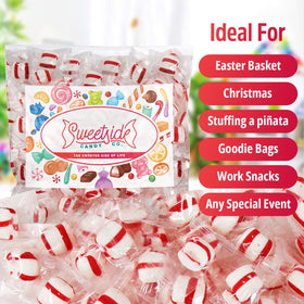 SWEETSIDE CANDY CO melt-in-mouth texture for a gentle peppermint experience.