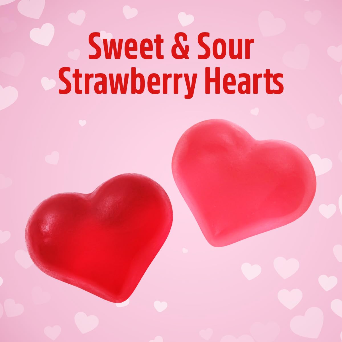 SWEETSIDE CANDY CO. Colorful gummy hearts in a bowl, adds fun to candy buffets.