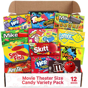 SWEETSIDE CANDY CO movie theater candy variety pack boxes for easy sharing and gifting.