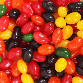 SWEETSIDE CANDY CO office candy bowl with colorful jelly beans