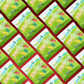 SWEETSIDE Organic Sour Littles party favor tray at an event
