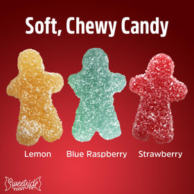 SWEETSIDE Organic Sour Littles close-up of chewy gummy texture for easy snacking