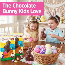 SWEETSIDE CANDY CO party favors featuring solid chocolate bunnies