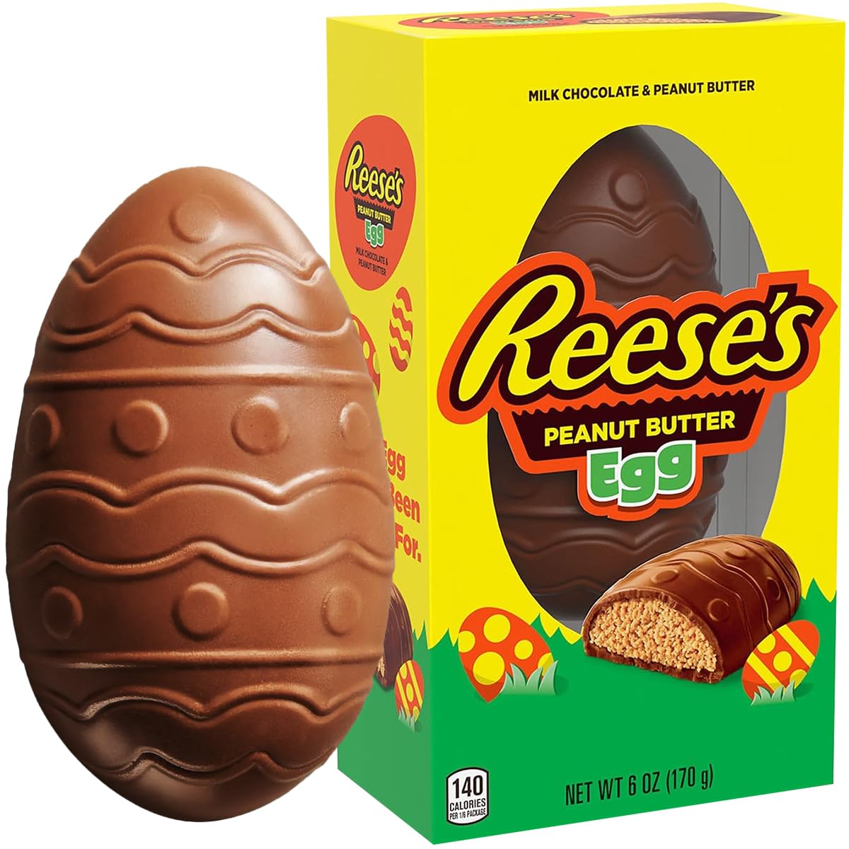 SWEETSIDE CANDY CO Reese's peanut butter egg milk chocolate pack ideal for sharing.