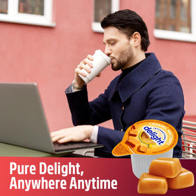 SWEETSIDE CANDY CO. Refrigeration-free creamer pods ideal for travel.