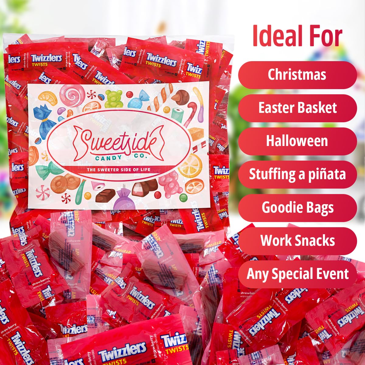 SWEETSIDE CANDY CO crowd-pleasing candy for parties and giveaways.